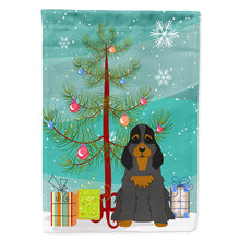 Load image into Gallery viewer, Merry Christmas Tree Cocker Spaniel Black Tan Flag Canvas House Size BB4218CHF