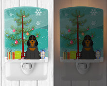 Load image into Gallery viewer, Merry Christmas Tree Cocker Spaniel Black Tan Ceramic Night Light BB4218CNL