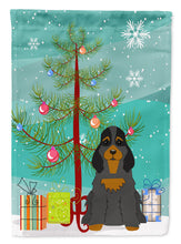 Load image into Gallery viewer, Merry Christmas Tree Cocker Spaniel Black Tan Garden Flag - Outdoor Decorative Yard Flag BB4218GF