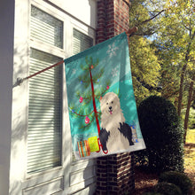 Load image into Gallery viewer, Merry Christmas Tree Old English Sheepdog Flag Canvas House Size BB4221CHF