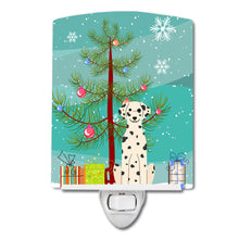 Load image into Gallery viewer, Merry Christmas Tree Dalmatian Ceramic Night Light BB4222CNL