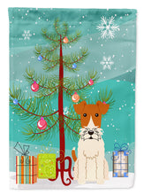 Load image into Gallery viewer, Merry Christmas Tree Wire Fox Terrier Garden Flag - Outdoor Decorative Yard Flag BB4226GF