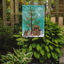 Load image into Gallery viewer, Merry Christmas Tree Pekingnese Tan Garden Flag - Outdoor Decorative Yard Flag BB4227GF