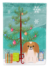 Load image into Gallery viewer, Merry Christmas Tree Pekingnese Red White Garden Flag - Outdoor Decorative Yard Flag BB4228GF