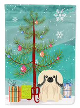 Load image into Gallery viewer, Merry Christmas Tree Pekingnese Cream Garden Flag - Outdoor Decorative Yard Flag BB4231GF