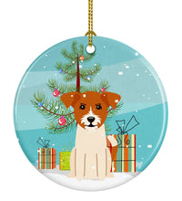 Load image into Gallery viewer, Merry Christmas Tree Jack Russell Terrier Ornament - Round Ceramic Ornament – Artist-Designed Keepsake Decoration BB4233CO1