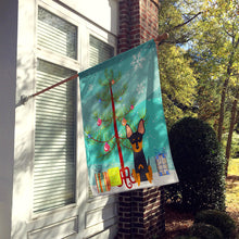 Load image into Gallery viewer, Merry Christmas Tree English Toy Terrier Flag Canvas House Size BB4234CHF