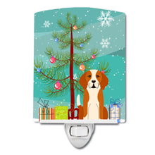 Load image into Gallery viewer, Merry Christmas Tree English Foxhound Ceramic Night Light BB4235CNL
