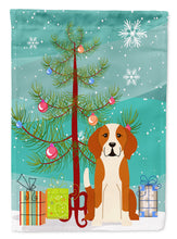 Load image into Gallery viewer, Merry Christmas Tree English Foxhound Garden Flag - Outdoor Decorative Yard Flag BB4235GF