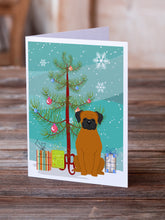Load image into Gallery viewer, Merry Christmas Tree Fawn Boxer Greeting Cards Pack of 8