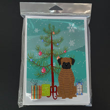 Load image into Gallery viewer, Merry Christmas Tree Brindle Boxer Greeting Cards Pack of 8