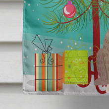 Load image into Gallery viewer, Merry Christmas Tree English Bulldog Grey Brindle  Flag Canvas House Size BB4251CHF