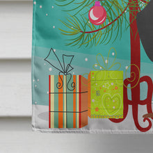 Load image into Gallery viewer, Merry Christmas Tree Dachshund Black Tan Flag Canvas House Size BB4257CHF