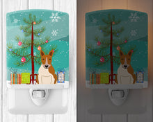 Load image into Gallery viewer, Merry Christmas Tree Bull Terrier Red White Ceramic Night Light BB4260CNL