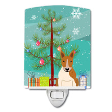 Load image into Gallery viewer, Merry Christmas Tree Bull Terrier Red White Ceramic Night Light BB4260CNL