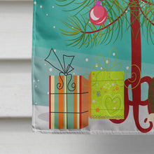 Load image into Gallery viewer, Merry Christmas Tree Bull Terrier Dark Brindle Flag Canvas House Size BB4261CHF
