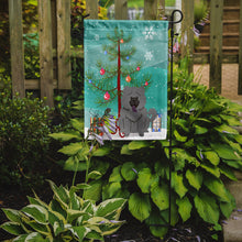Load image into Gallery viewer, Merry Christmas Tree Chow Chow Blue Garden Flag - Outdoor Decorative Yard Flag BB4264GF