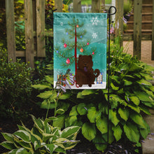Load image into Gallery viewer, Merry Christmas Tree Chow Chow Chocolate Garden Flag - Outdoor Decorative Yard Flag BB4266GF