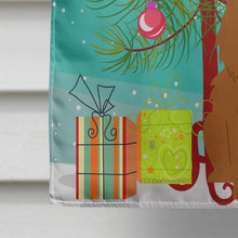 Load image into Gallery viewer, Merry Christmas Tree Chow Chow Red Flag Canvas House Size BB4267CHF