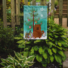 Load image into Gallery viewer, Merry Christmas Tree Chow Chow Red Garden Flag - Outdoor Decorative Yard Flag BB4267GF