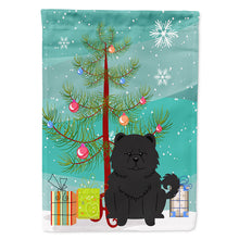 Load image into Gallery viewer, Merry Christmas Tree Chow Chow Black Flag Canvas House Size BB4268CHF
