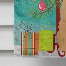 Load image into Gallery viewer, Merry Christmas Tree Chow Chow Cream Flag Canvas House Size BB4269CHF