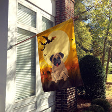 Load image into Gallery viewer, Halloween Pug Brown Flag Canvas House Size BB4271CHF