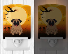 Load image into Gallery viewer, Halloween Pug Brown Ceramic Night Light BB4271CNL
