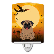 Load image into Gallery viewer, Halloween Pug Brown Ceramic Night Light BB4271CNL