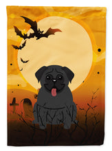 Load image into Gallery viewer, Halloween Pug Black Flag Canvas House Size BB4272CHF