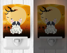 Load image into Gallery viewer, Halloween French Bulldog Piebald Ceramic Night Light BB4277CNL