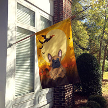 Load image into Gallery viewer, Halloween French Bulldog Brown Flag Canvas House Size BB4279CHF