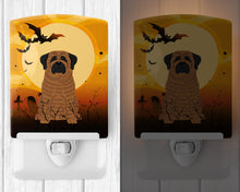 Load image into Gallery viewer, Halloween Mastiff Brindle Ceramic Night Light BB4281CNL