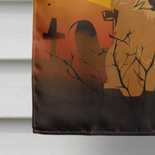 Load image into Gallery viewer, Halloween Norwich Terrier Flag Canvas House Size BB4286CHF
