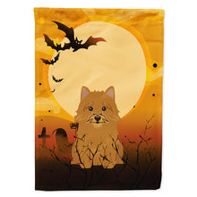 Load image into Gallery viewer, Halloween Norwich Terrier Flag Canvas House Size BB4286CHF