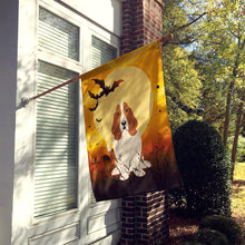 Load image into Gallery viewer, Halloween Basset Hound Flag Canvas House Size BB4287CHF
