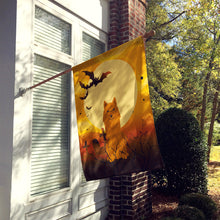 Load image into Gallery viewer, Halloween Karelian Bear Dog Flag Canvas House Size BB4288CHF