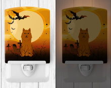 Load image into Gallery viewer, Halloween Karelian Bear Dog Ceramic Night Light BB4288CNL