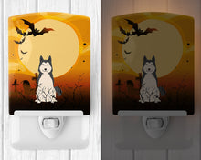 Load image into Gallery viewer, Halloween West Siberian Laika Spitz Ceramic Night Light BB4291CNL