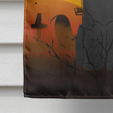 Load image into Gallery viewer, Halloween Black Russian Terrier Flag Canvas House Size BB4292CHF