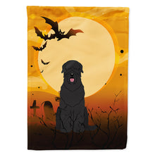 Load image into Gallery viewer, Halloween Black Russian Terrier Flag Canvas House Size BB4292CHF