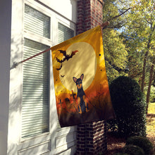 Load image into Gallery viewer, Halloween Manchester Terrier Flag Canvas House Size BB4294CHF