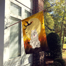 Load image into Gallery viewer, Halloween Samoyed Flag Canvas House Size BB4296CHF