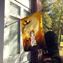 Load image into Gallery viewer, Halloween Russian Spaniel Flag Canvas House Size BB4297CHF