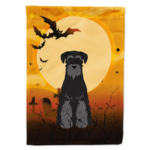 Load image into Gallery viewer, Halloween Standard Schnauzer Black Flag Canvas House Size BB4298CHF
