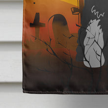 Load image into Gallery viewer, Halloween Standard Schnauzer Black Grey Flag Canvas House Size BB4300CHF