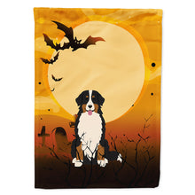 Load image into Gallery viewer, Halloween Bernese Mountain Dog Flag Canvas House Size BB4302CHF