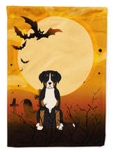 Load image into Gallery viewer, Halloween Greater Swiss Mountain Dog Garden Flag - Outdoor Decorative Yard Flag BB4303GF