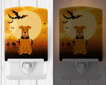 Load image into Gallery viewer, Halloween Airedale Ceramic Night Light BB4307CNL