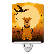 Load image into Gallery viewer, Halloween Airedale Ceramic Night Light BB4307CNL